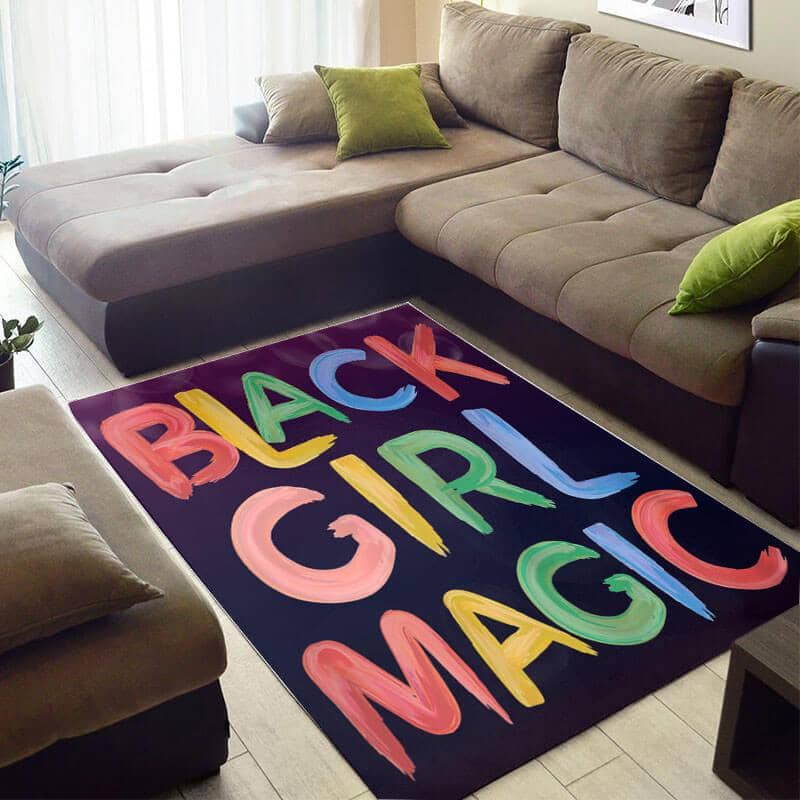 Cool African Cute Style Girl Black Magic Large Carpet Living Room Rug