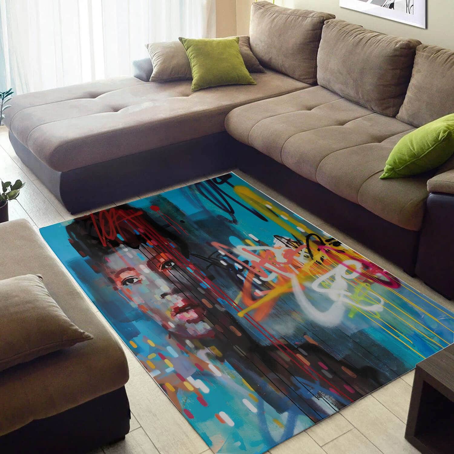Cool African Fancy American Lady Themed House Rug