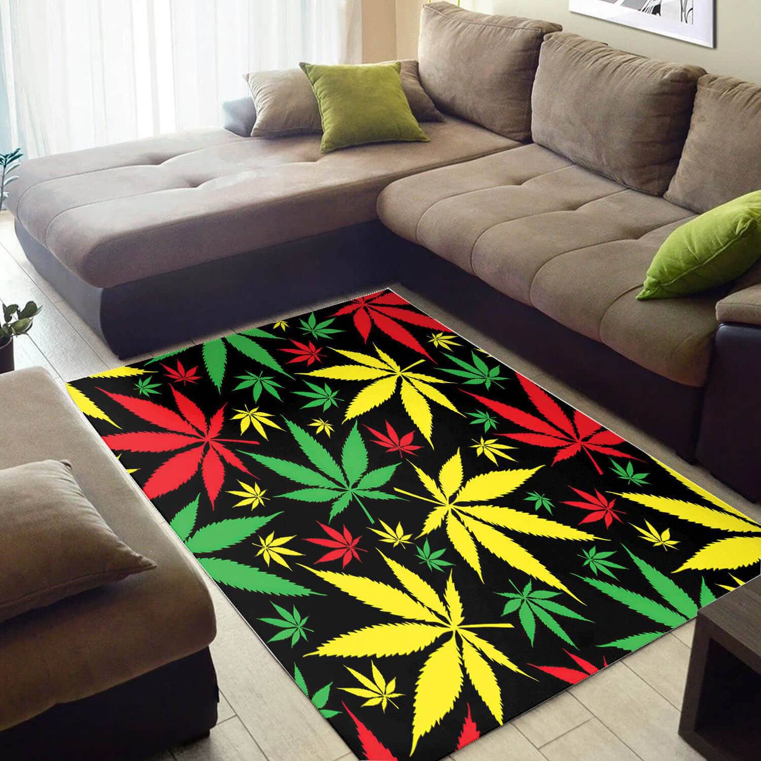 Cool African Natural Hair Afrocentric Pattern Art Large Living Room Rug