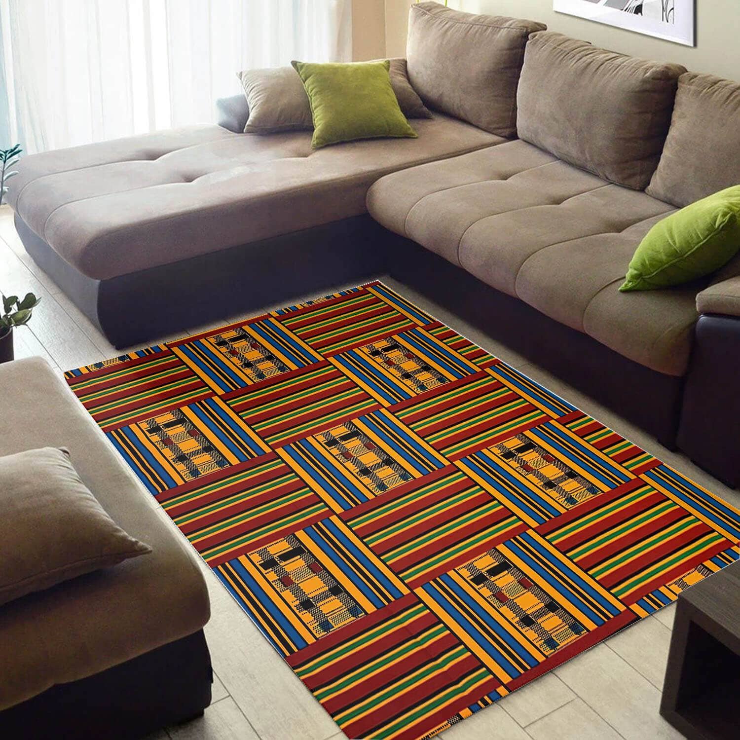 Cool African Nice Inspired Afrocentric Pattern Art Carpet Room Rug