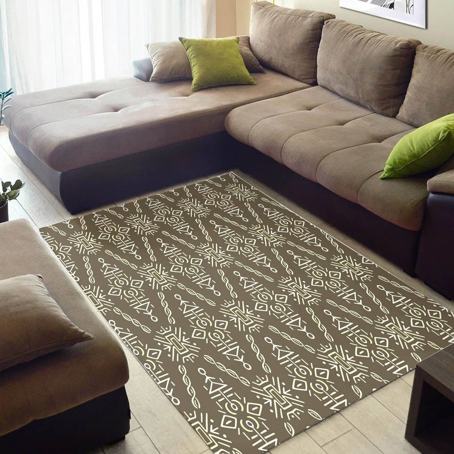 Cool African Style Adorable Black History Month Afrocentric Pattern Art Large Carpet Room Rug