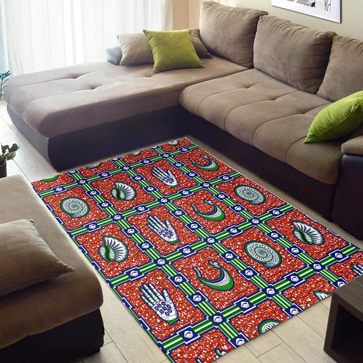 Cool African Style Amazing American Black Art Ethnic Seamless Pattern Carpet Room Rug