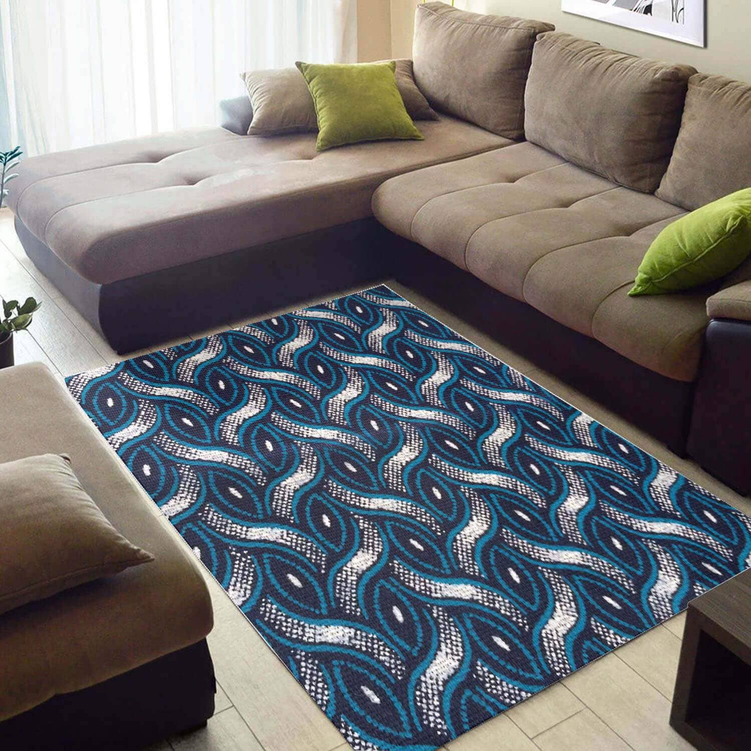 Cool African Style Holiday American Art Afrocentric Pattern Carpet Themed Home Rug