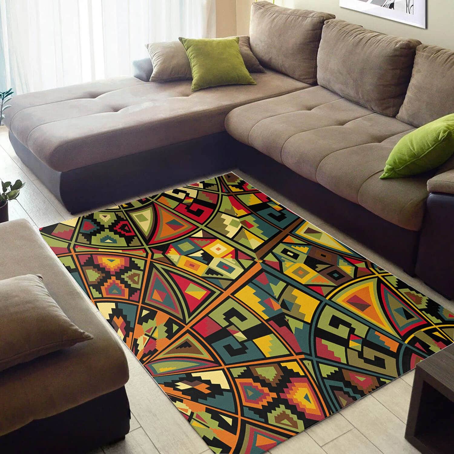 Cool African Style Holiday Seamless Pattern Carpet Rug