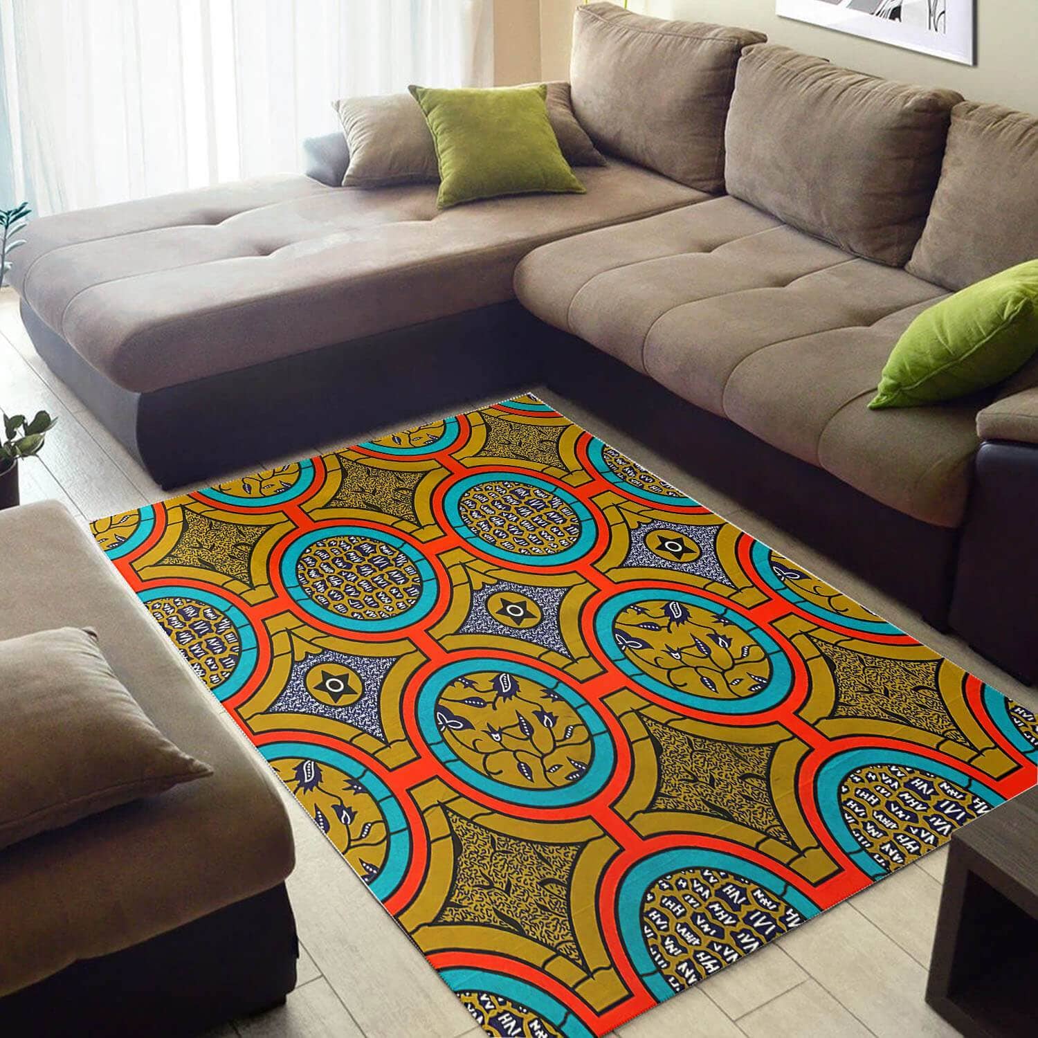 Cool African Style Perfect Afrocentric Pattern Art Large Inspired Home Rug