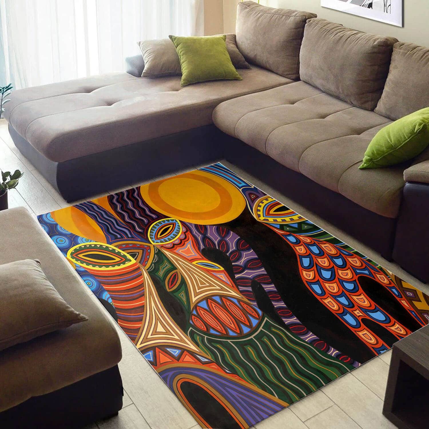 Cool African Style Trendy Ethnic Seamless Pattern Area Rug