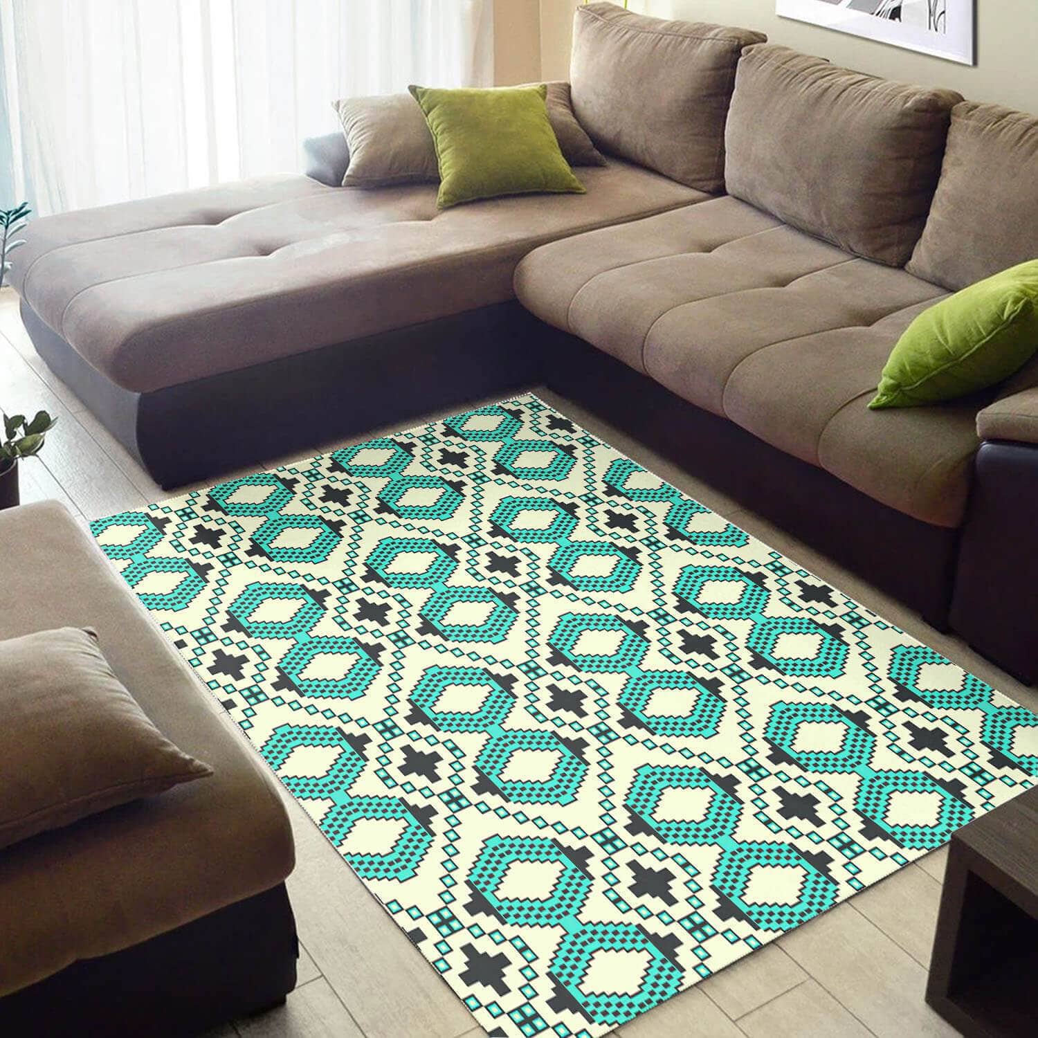 Cool African Style Unique Inspired Ethnic Seamless Pattern Carpet Living Room Rug