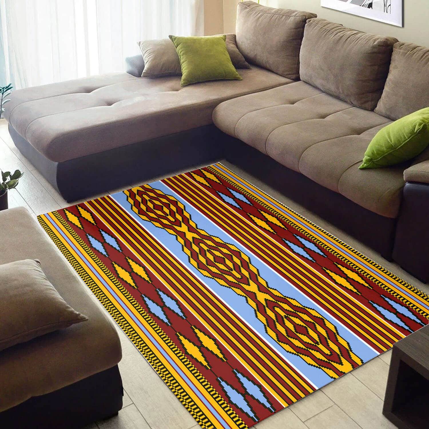 Cool African Style Vintage Ethnic Seamless Pattern Carpet Inspired Home Rug