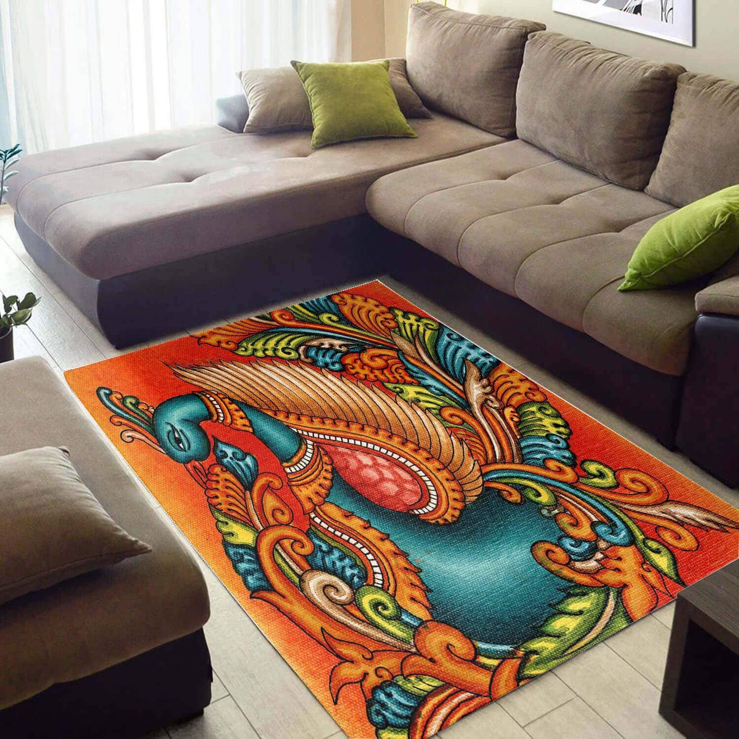 Cool African Style Vintage South Animals Large Themed Home Rug