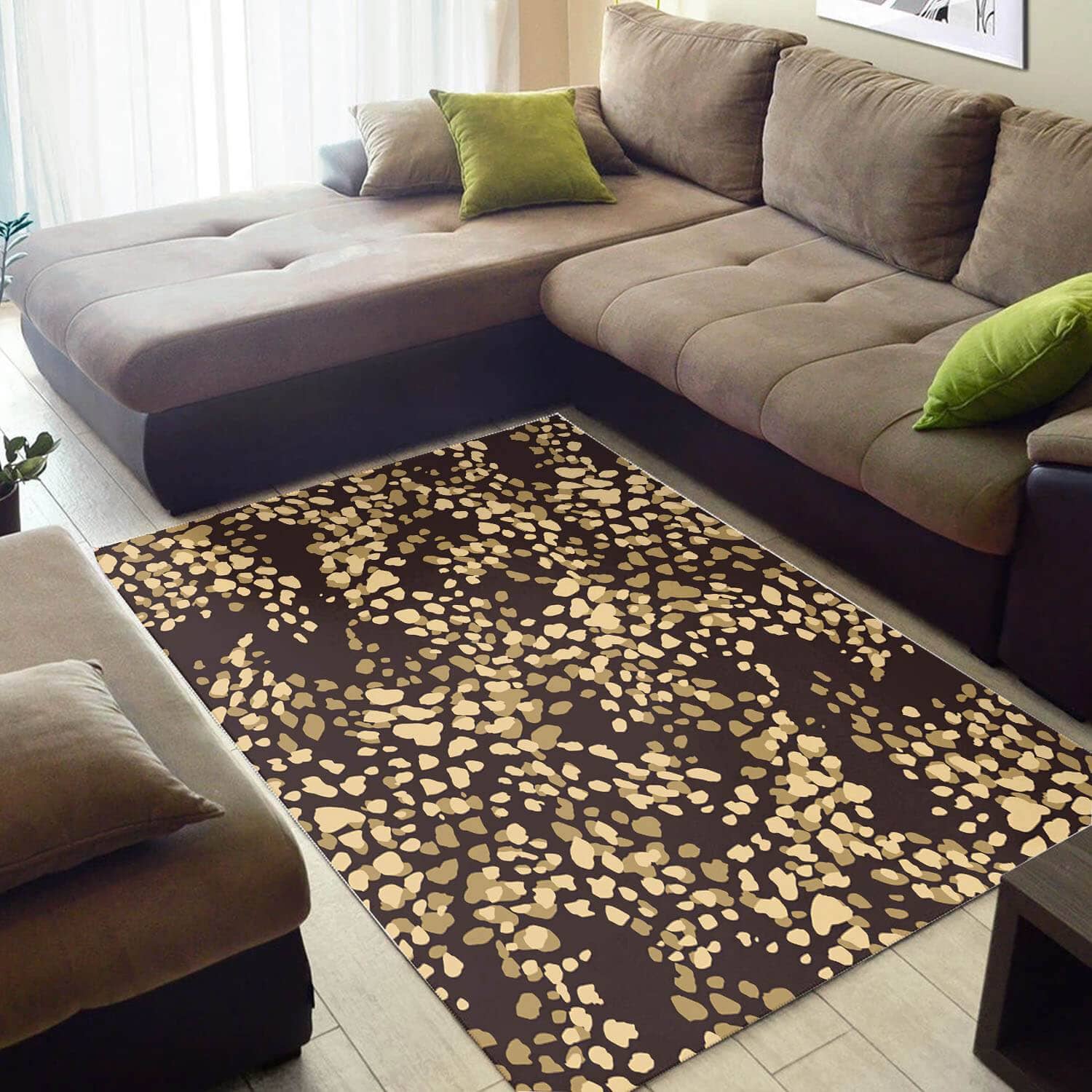 Cool African Trendy Black History Month Afrocentric Pattern Art Large Themed Home Rug
