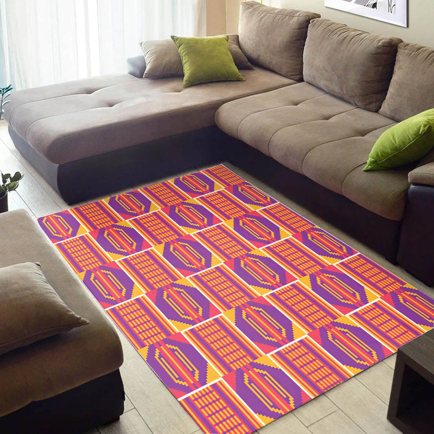 Cool African Unique Ethnic Seamless Pattern Design Floor Carpet Room Rug