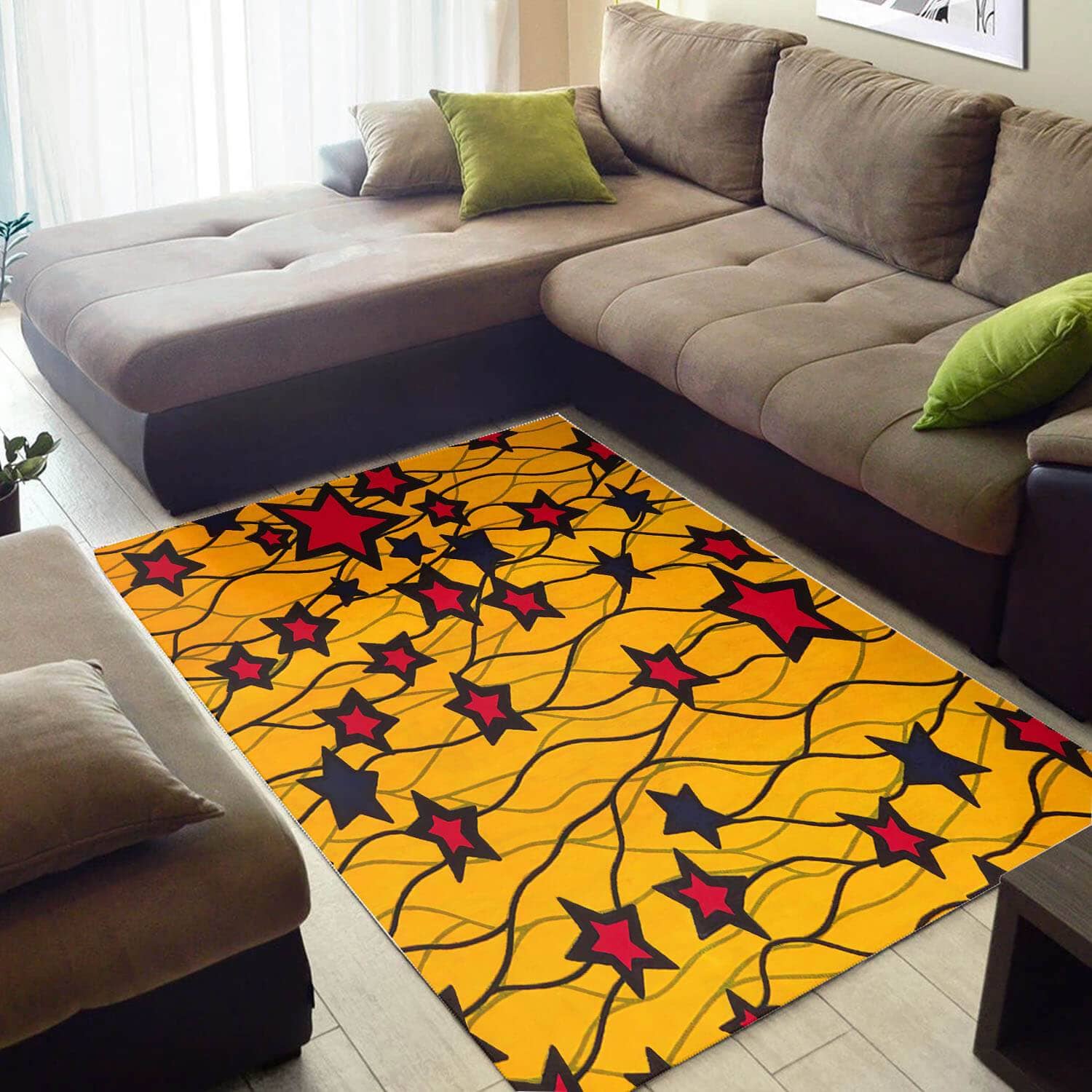 Cool African Vintage Black History Month Seamless Pattern Style Floor Inspired Home Rug