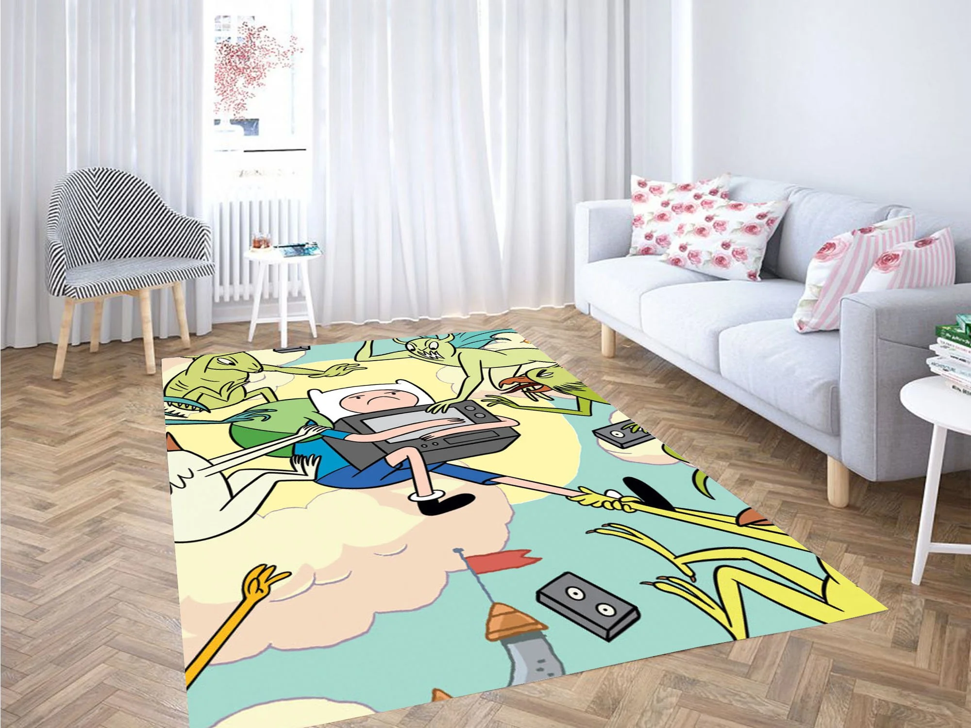 Cutest Finn Adventure Time Carpet Rug