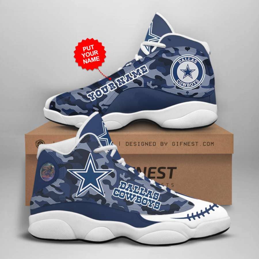 Dallas Cowboys Custom No48 Air Jordan Shoes