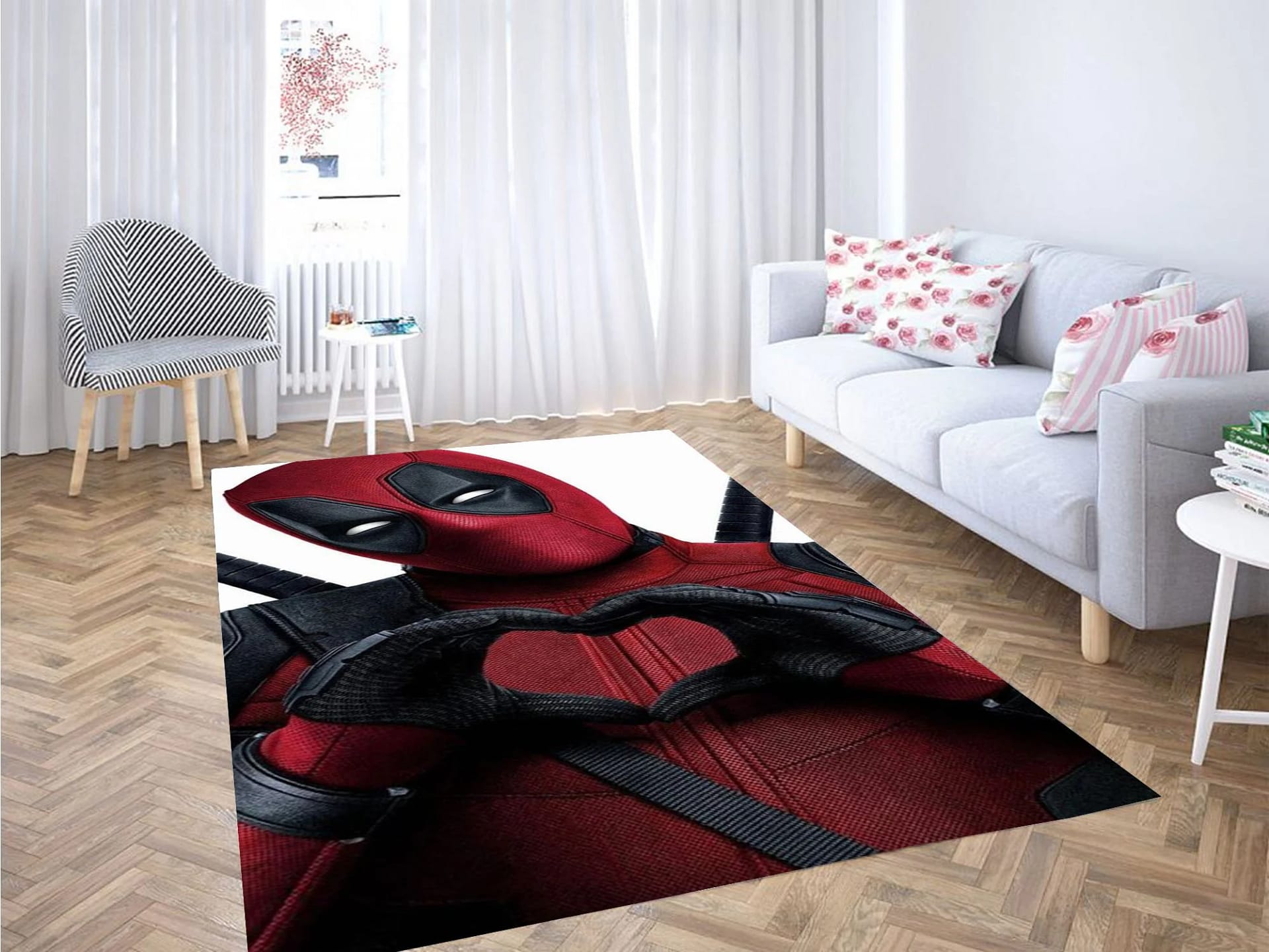 Deadpool Love Wallpaper Carpet Rug
