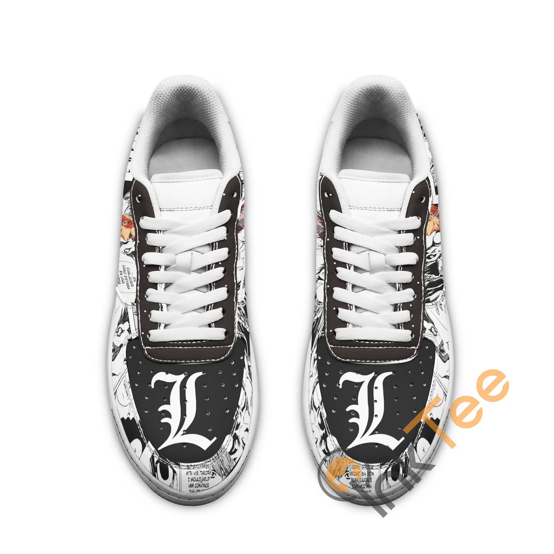 Death Note Manga Anime Fan Gift Idea Amazon Nike Air Force Shoes