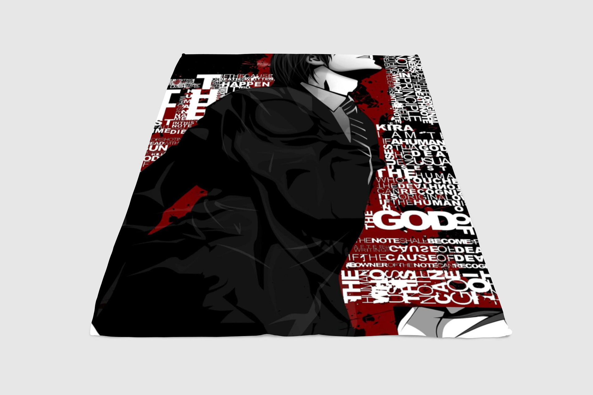 Death Note Typography Fleece Blanket
