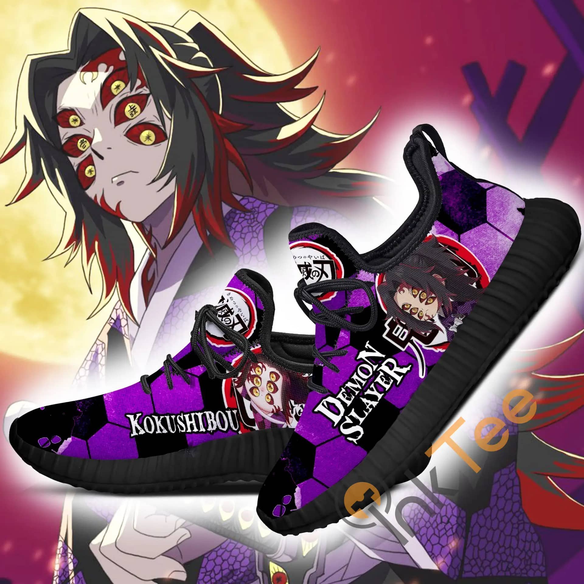 Inktee Store - Demon Kokushibou Demon Slayer Anime Amazon Reze Shoes Image
