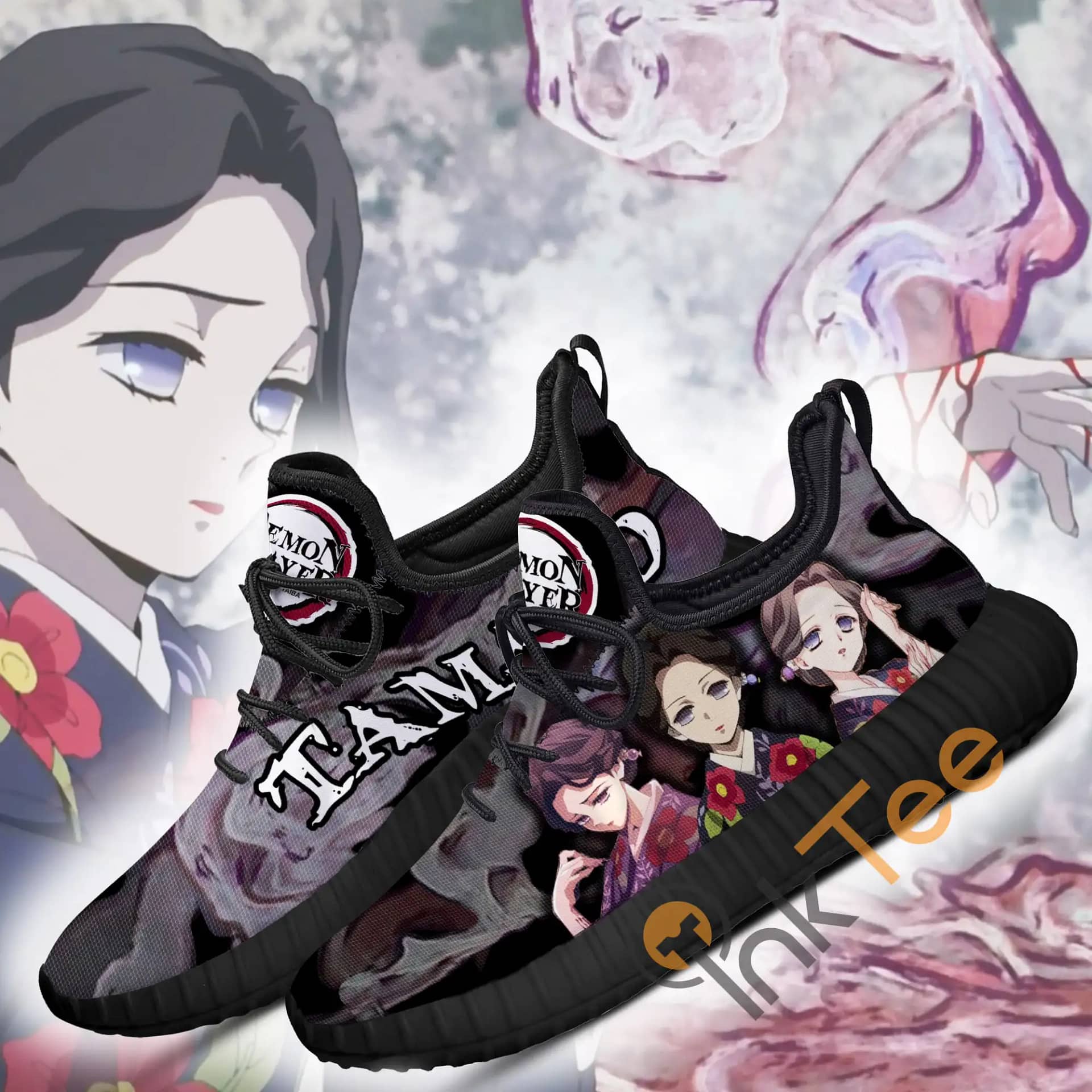 Inktee Store - Demon Slayer Lady Tamayo Custom Anime Amazon Reze Shoes Image