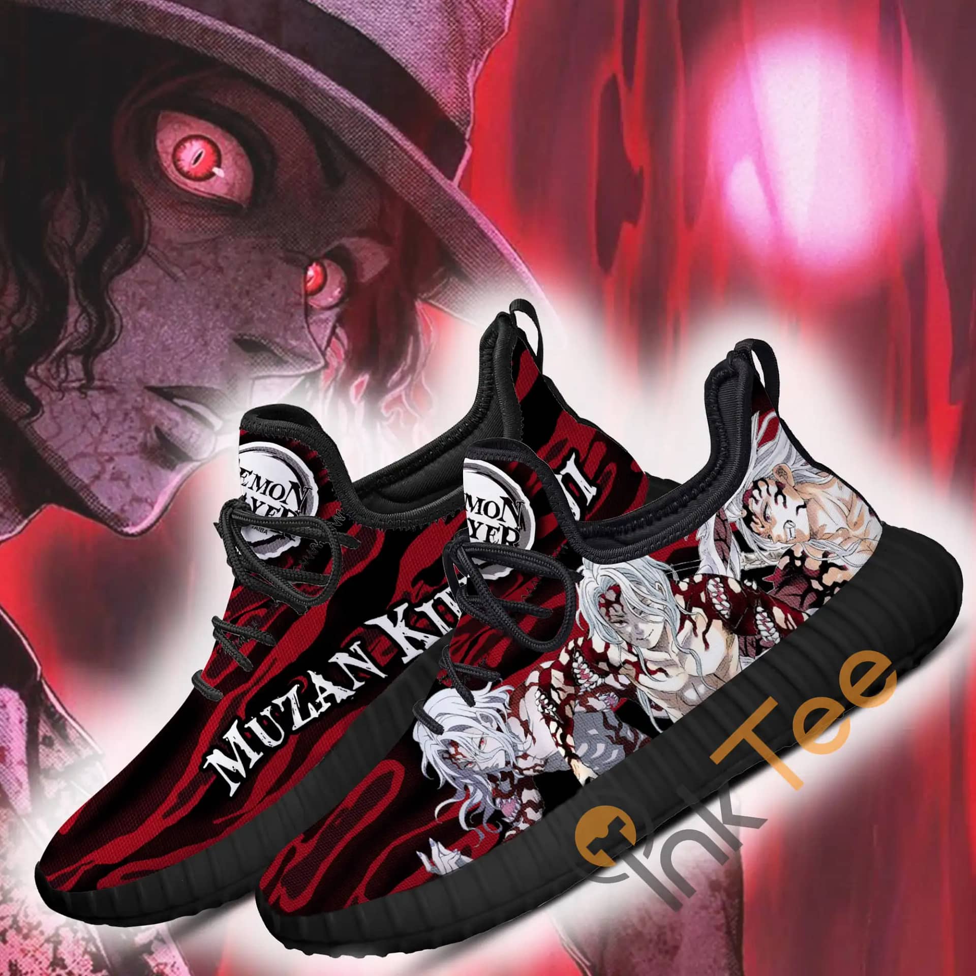 Inktee Store - Demon Slayer Muzan Kibutsuji Custom Anime Amazon Reze Shoes Image