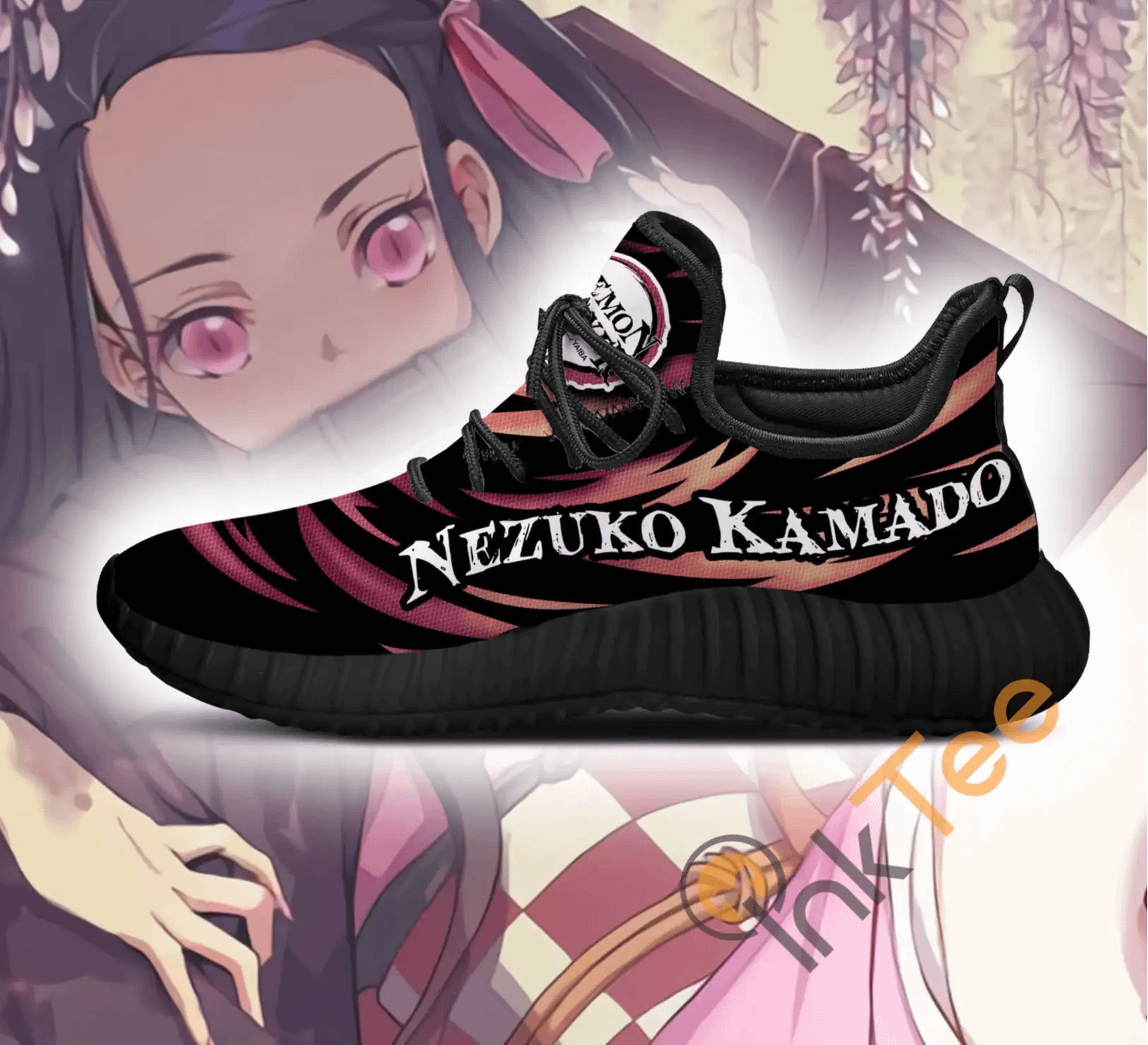 Inktee Store - Demon Slayer Nezuko Kamado Custom Anime Amazon Reze Shoes Image