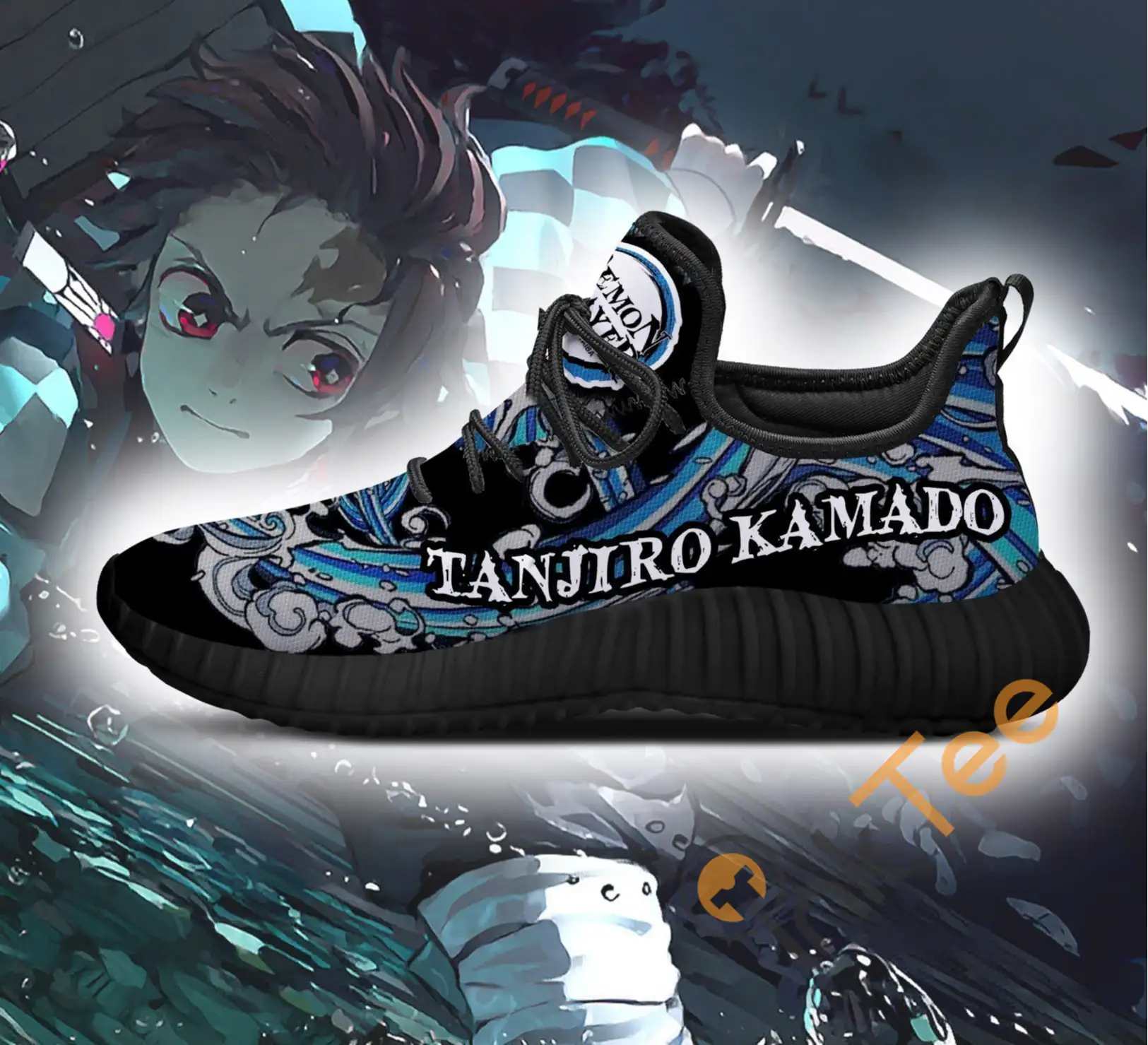 Inktee Store - Demon Slayer Tanjiro Kamado Custom Anime Amazon Reze Shoes Image