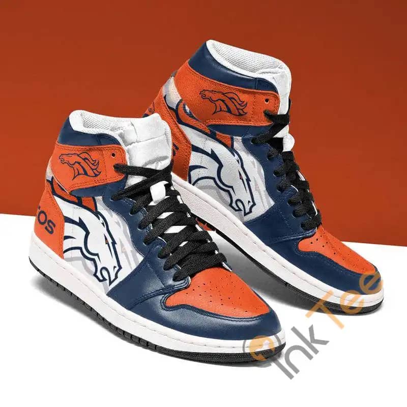 Denver Broncos Football Custom Sneakers It641 Air Jordan Shoes