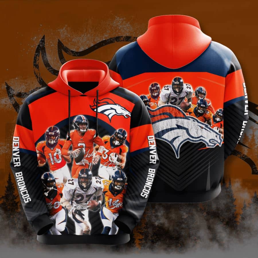 Denver Broncos No560 Custom Hoodie 3D