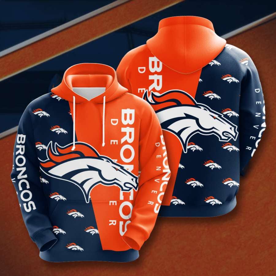 Denver Broncos No562 Custom Hoodie 3D