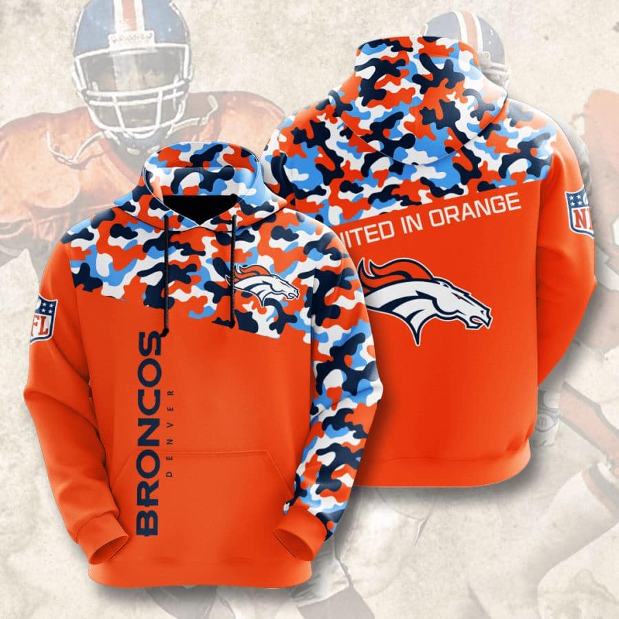 Denver Broncos No564 Custom Hoodie 3D