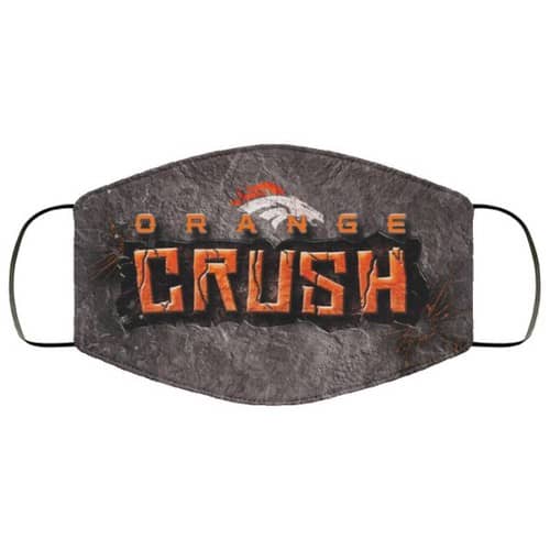 Denver Broncos Orange Crush Washable No1934 Face Mask