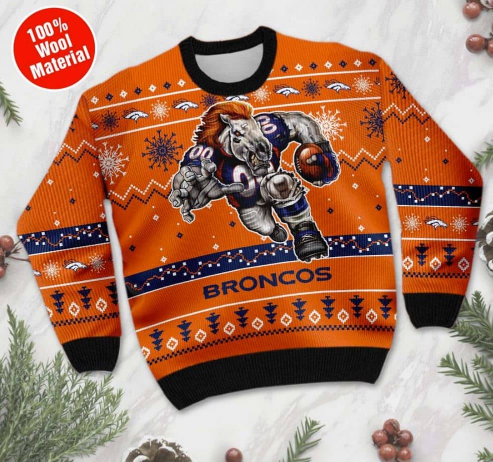 Inktee Store - Denver Broncos Ugly Christmas Sweater Image