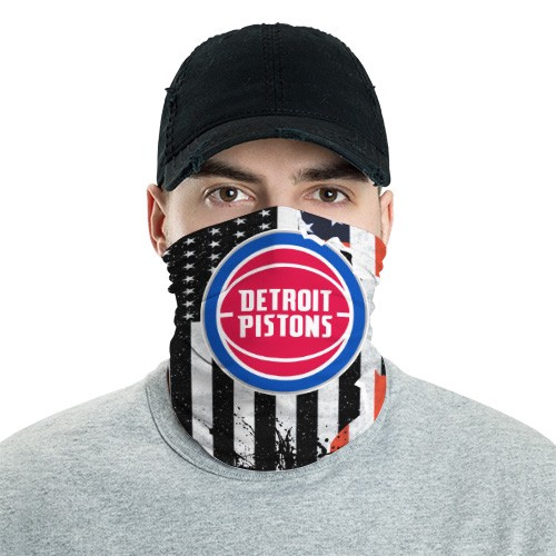 Detroit Pistons 9 Bandana Scarf Sports Neck Gaiter No2012 Face Mask