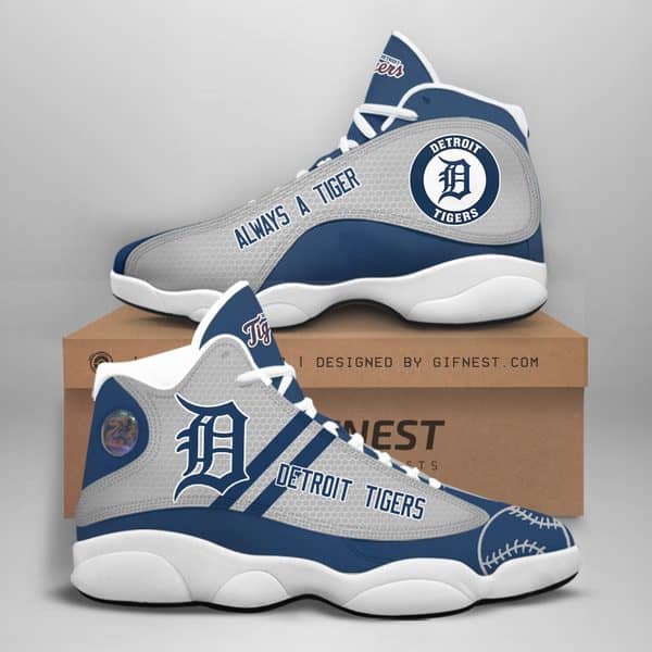 Detroit Tigers Custom No54 Air Jordan Shoes