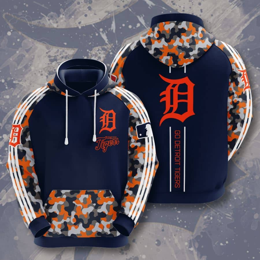 Detroit Tigers No614 Custom Hoodie 3D