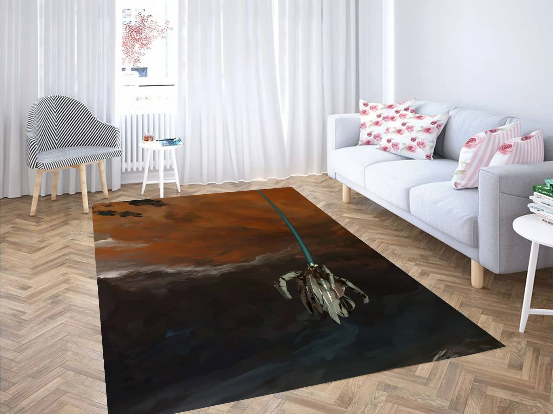 Digital Painting Illustration Thrasher Carpet Rug