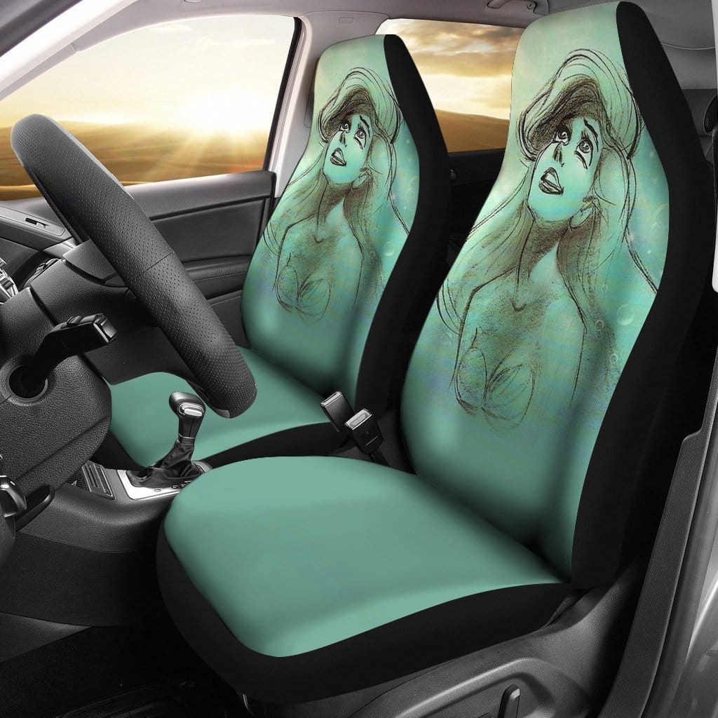 Disney Ariel Draw Art Car Seat Covers