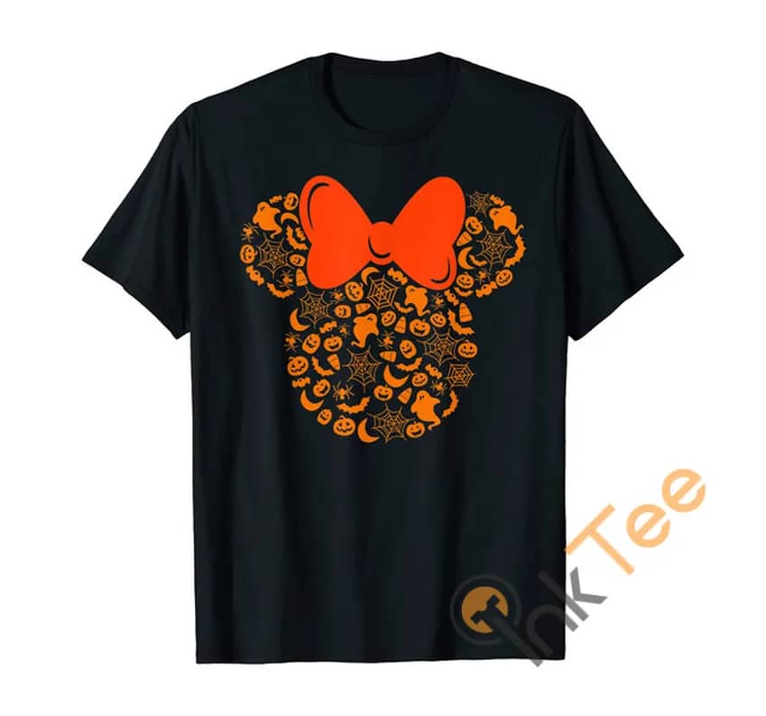 Disney Minnie Mouse Halloween Silhouette Icon Men'S T Shirt