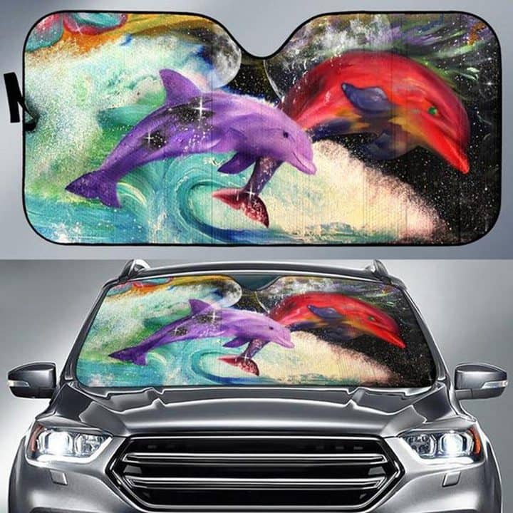 Dolphin A Unique Gift For Dolphin Lovers No 364 Auto Sun Shade