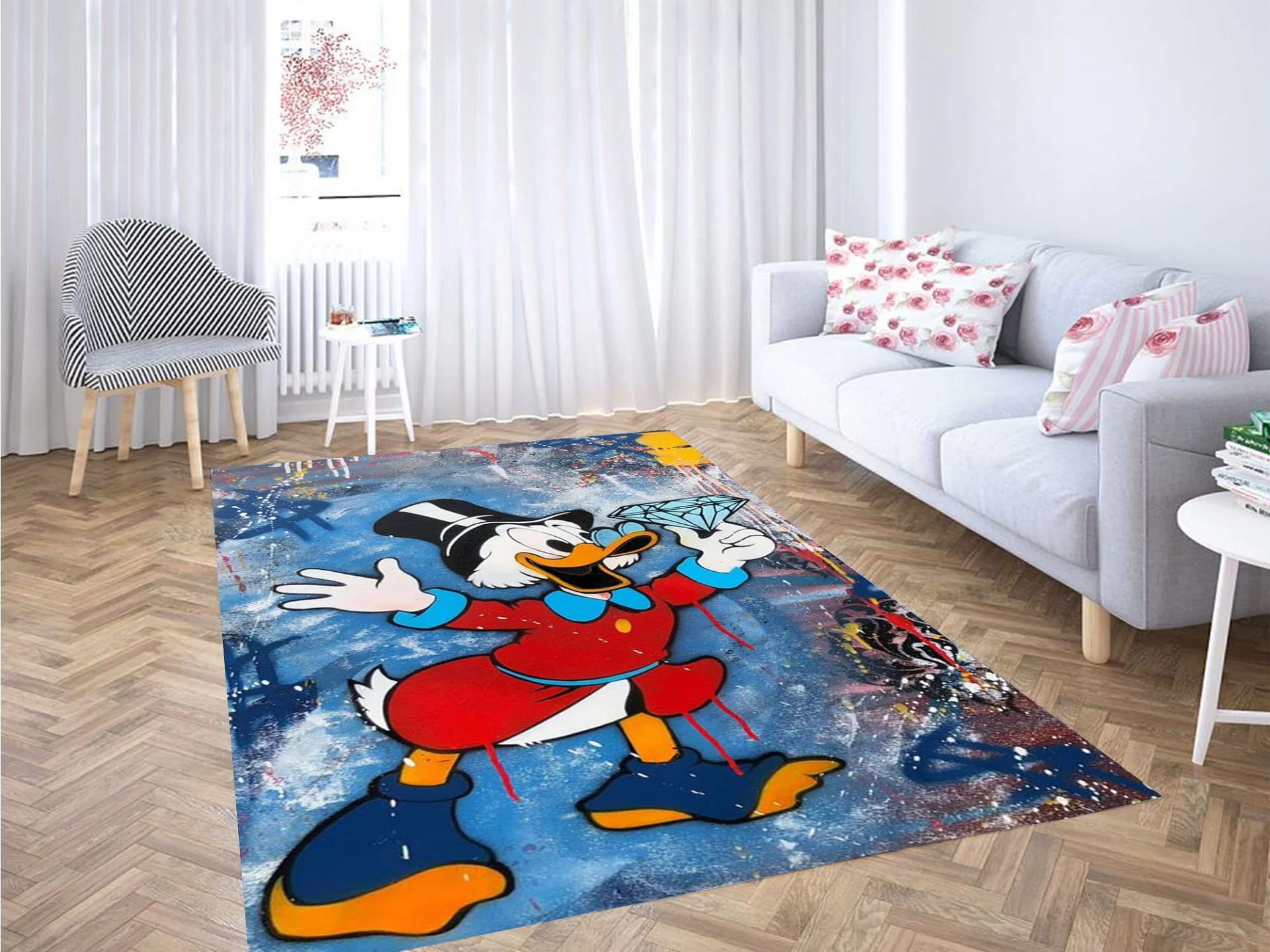Donald Duck Wallpaper Carpet Rug
