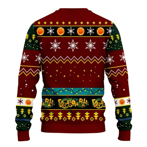 Inktee Store - Dragon Ball Christmas Ugly Christmas Sweater Image