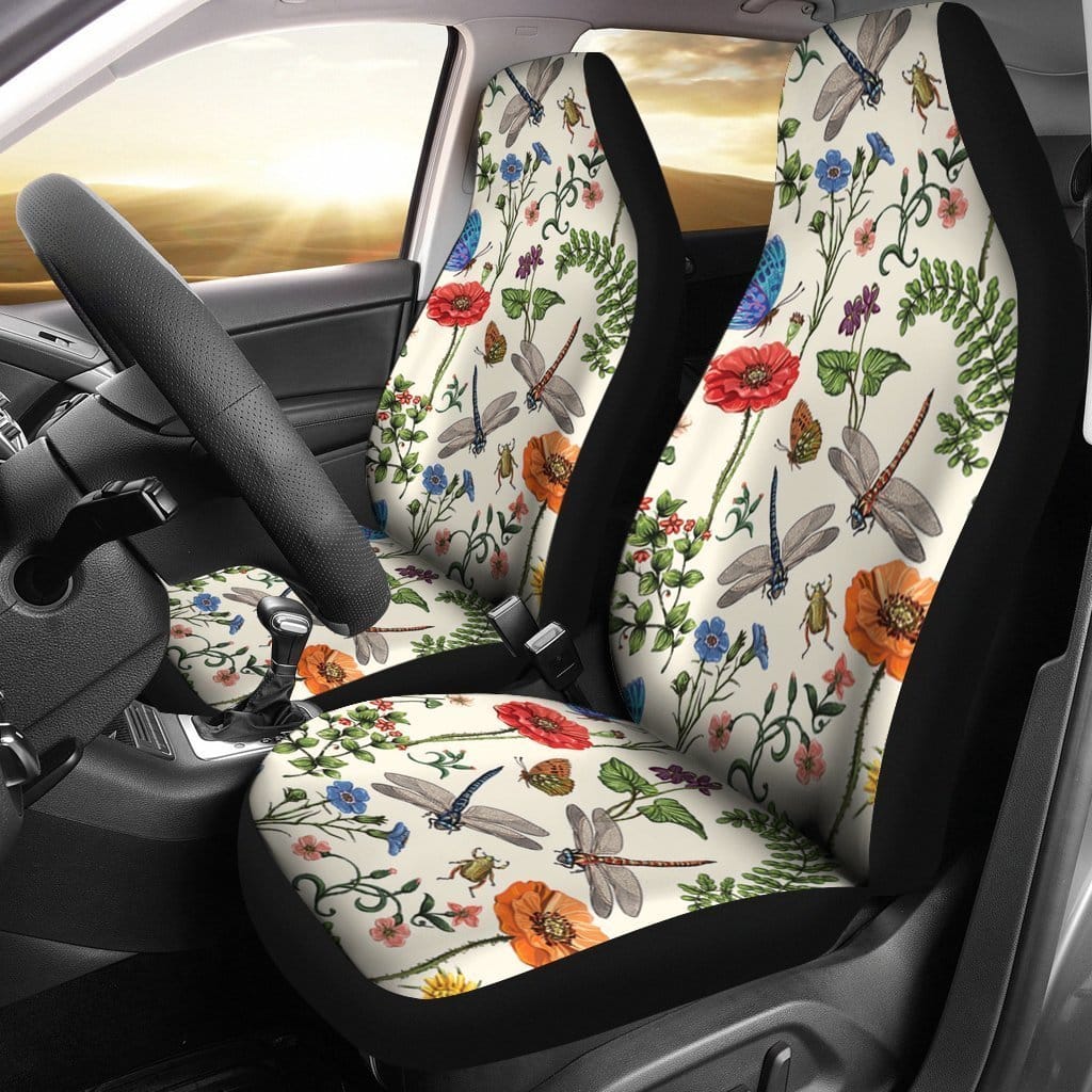 Dragonfly Colors Art Car Seat Covers