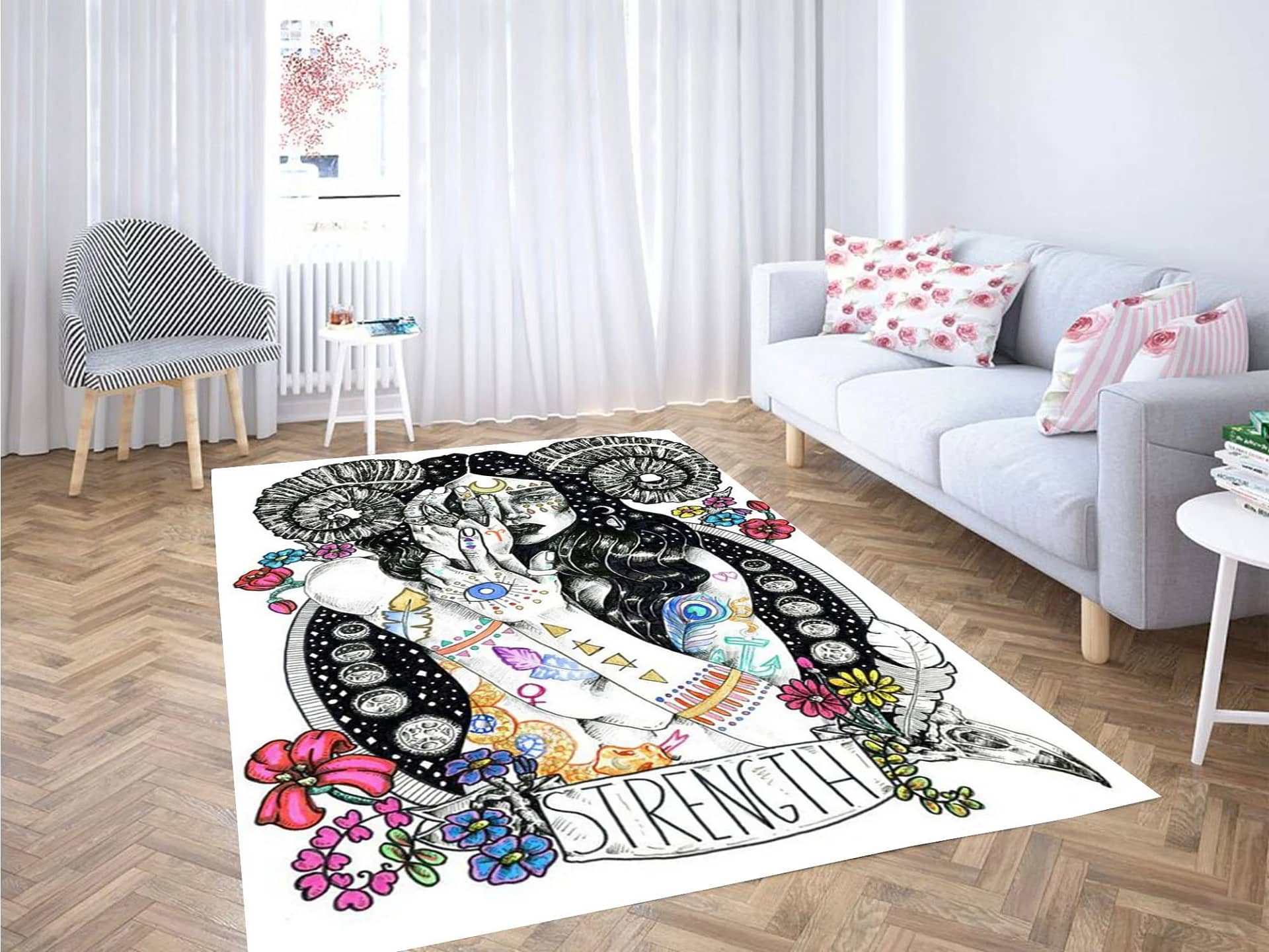 Drawing Strength Of Unity Carpet Rug