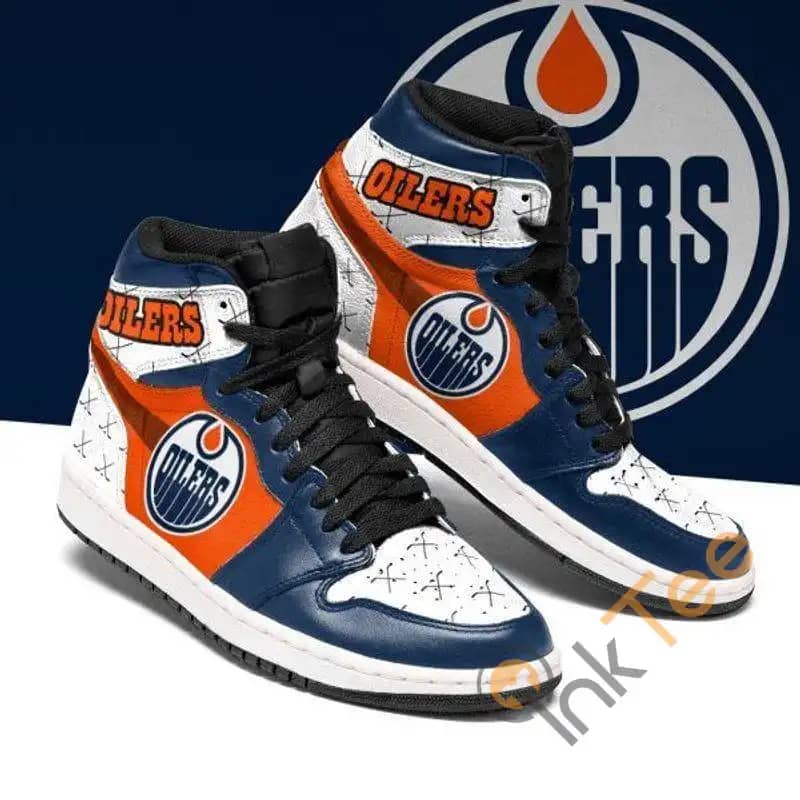 Edmonton Oilers Jordan Sport Custom Sneakers It795 Air Jordan Shoes