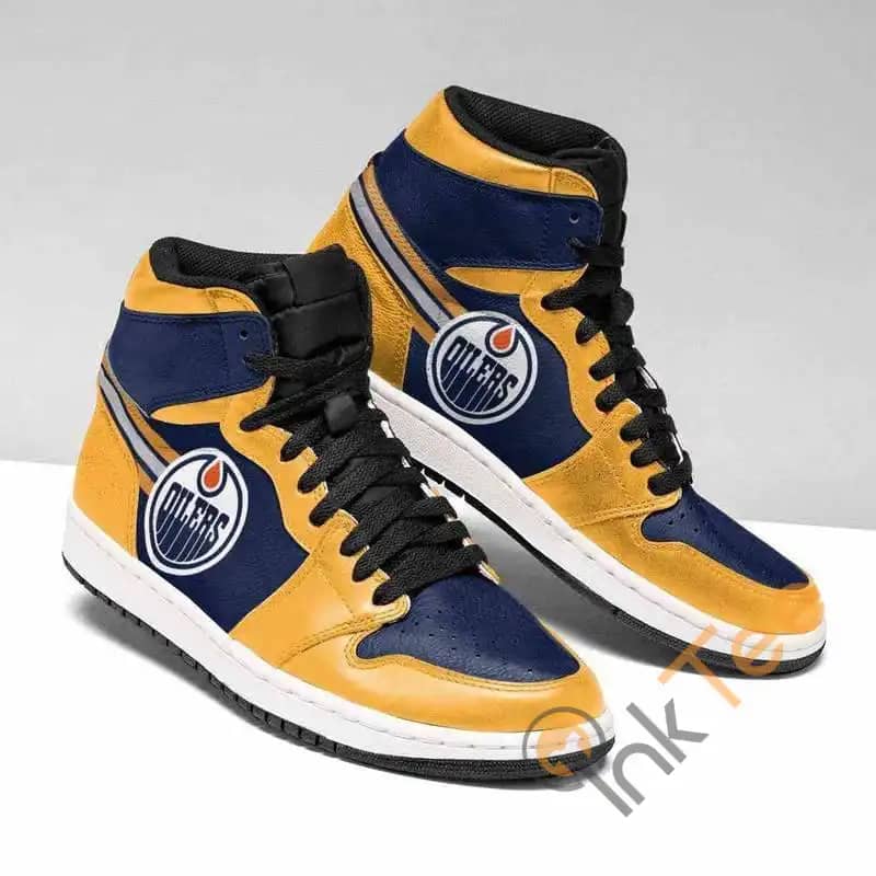 Edmonton Oilers Nhl Custom It796 Air Jordan Shoes