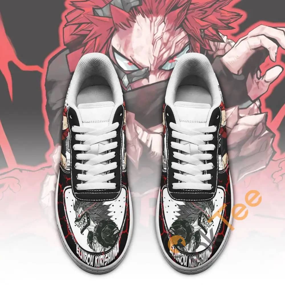 Eijirou Kirishima Custom My Hero Academia Anime Fan Gift Amazon Nike Air Force Shoes