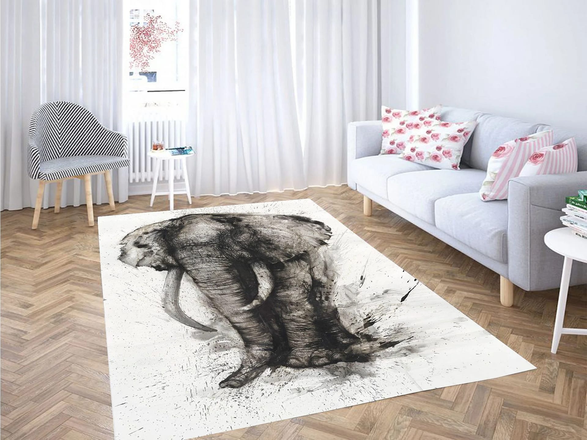 Elephant Spark Carpet Rug