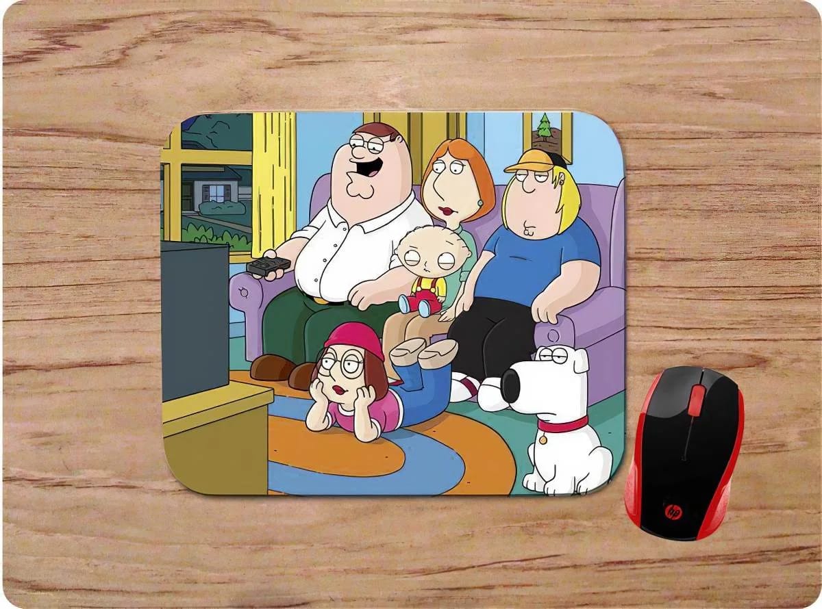 Family Guy Characters Sofa Tv Scene Mouse Pads