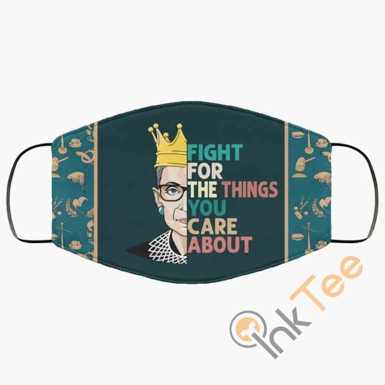 Fight For The Things You Care About Ruth 3 Layer Adult Kid Washable Reusable Face Mask