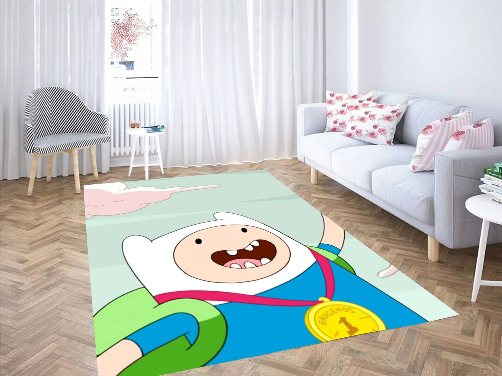 Fin Champions Adventure Time Carpet Rug